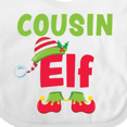 thumbnail image 4 of Inktastic Christmas Cousin Elf Boys or Girls Baby Bib, 4 of 4
