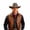 Gray, variant on Mens UPF 50+ Sun Protection Hat Cowboy Hat Fedora Outdoor Lightweight Hat