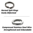 thumbnail image 4 of Dr.Fish 100 Pack Fishing Stainless Steel Split Ring High Strength, 4 of 7