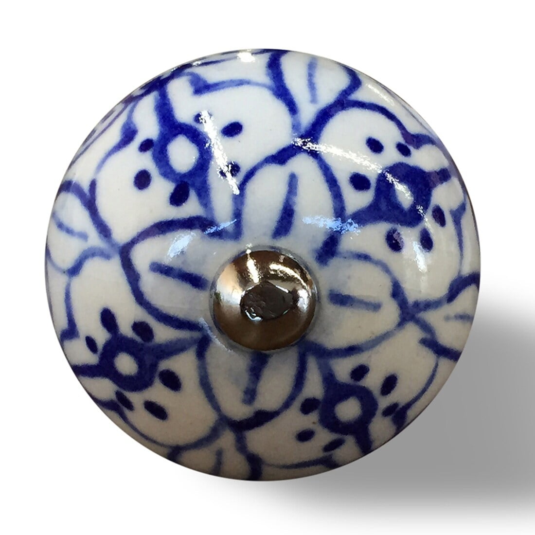 Knob-It Vintage Drawer Knobs 12-Piece Set 11 Inch Hand Painted Colorful Decor