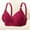 B_ Red, variant on SMihono Wireless Everyday Bra for Women Comfort No Underwire Full Coverage Push Up Texture Bralette Adjustable Daily T-Shirt Bra Black S