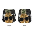 thumbnail image 5 of Lsque Pineapple With Black Glasses Printed Women's Running Shorts with Liner Pockets,Elastic Quick Dry Workout Athletic Gym Yoga Shorts,Womens High Waist Shorts-, 5 of 9