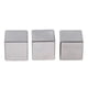 thumbnail image 2 of 3 Piezas en Paquete Bloques de de material acero Maciza Color de Plata 30x30x30mm, 2 of 9