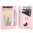 thumbnail image 2 of Miroddi Minimalist Wallet with AirTag Holder Credit Card Holder Slim Wallet for Men Women, RFID Blocking Card Organizer, Leather, 2 of 8