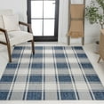 thumbnail image 4 of JONATHAN Y TUSCAN SUN 8 x 10 Area Rug, Sabine Traditional Farmhouse Bold Gingham - Navy/Cream, TSN203B-8, 4 of 9