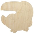 thumbnail image 1 of Kawaii Cute Toco Toucan Bird Wood Shape Unfinished Piece Cutout Craft DIY Projects - 4.70 Inch Size - 1/4 Inch Thick, 1 of 7