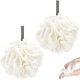 thumbnail image 1 of wonima11 White Loofah, Shower Bath Spong, Soft Loofahs Balls, Globose lace Shower Ball, for Body Wash Scrubber Cleaning Bathroom Accessories (2Pcs White), 1 of 1