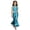 Light Blue, variant on Girls Retro 70s 80s Hippie Bell Bottom Jumpsuit Disco Dance Bodysuit Shiny Rave Party Romper Blue 4