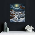 thumbnail image 4 of ONETECH  Christmas Santa Claus And Snowman Wall Art Canvas Bedroom Painting Home Decor Pictures Artworks Posters Framed,, 4 of 4