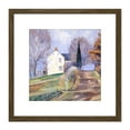 thumbnail image 1 of Johnson At The Hills Top Lumberville Painting 8X8 Inch Square Wooden Framed Wall Art Print Picture with Mount, 1 of 4