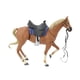 thumbnail image 2 of Figura de caballo articulada de juguete coleccionable, decoración para el hogar marrón, 2 of 9