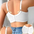 thumbnail image 4 of Kvture Bras for Women Push Up Bra Back Fat Smoothing Bra Comfort Lightly Padded Underwire Support T-Shirt Bras White Bra 70B, 4 of 9