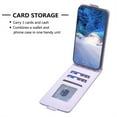 thumbnail image 5 of Allytechgroup Luxury PU Leather Case for iPhone 16 Pro, Vertical Flip Wallet Case with 3 Card Slots, Adjustable Kickstand Magnetic Closure Shockproof Protective Shell for Women Men, Purple, 5 of 8