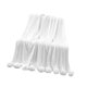 thumbnail image 4 of Manta de punto acogedora con borlas, regalo suave, 39,37 x 41,34 pulgadas Blanco, 4 of 9