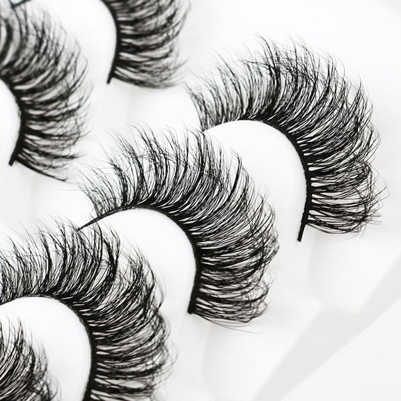 VANLOFE Health Beauty Cheap Portable Gift False Lashes 5 Pairs Of 3D False Eyelashes Natural Thick Cat Eye Tail Elongated Color Explosion Hair Eyelashes