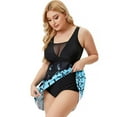 thumbnail image 2 of HAWEE Two Piece Bathing Suit for Women Tummy Control Plus Size Swimwear, L, 2 of 6