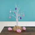 thumbnail image 2 of Northlight 29ct Painted Floral Spring Easter Egg Ornaments 3.25" - Pink/Purple, 2 of 8