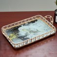 thumbnail image 3 of Bandeja de almacenamiento de cristal Bandeja de maquillaje cosmético de cristal-organizador de bandeja decorativa para guardar Perfume, artículos de tocador, baratija, bandeja de Fanmusic Bandeja de almacenamiento de cristal, 3 of 6