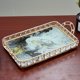 thumbnail image 3 of Espejo rectangur Decoraciones de dorado retro Bebidas Zulema Bandeja de almacenamiento de cristal, 3 of 6