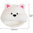 thumbnail image 3 of Jiibva Winter Pet Hat for White Terrier Dogs Fuzzy Ear Covering Warm Thermal Hat Comfortable Outdoor Accessory Quick Release Dog Hat for Daily Walks, 3 of 7