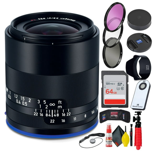 Zeiss Loxia Objectif 21mm F/2.8 pour Sony E Mount + Carte SD 64 Go Ensemble