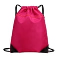 thumbnail image 4 of Tachiuwa Drawstring Backpack Knapsack Waterproof Adjustable Double Shoulder Pack Swimming Rose red, 4 of 9