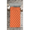 thumbnail image 3 of Ambesonne Geometric Quilted Bedspread Set 2 Pcs, Kimono Motifs Pattern, Twin Size, Orange Pale Yellow, 3 of 3