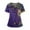 Light Purple002, variant on QHRMKOG Womens Mardi Gras Scrub Tops Relaxed Fit Fat Tuesday Carnival Print V Neck Shirts Nurse Strentch Short Sleeve Scrub Top Trendy Tops Pink 5XL