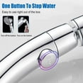 thumbnail image 4 of Ejiaya High Pressure Shower Head, 3-Settings Handheld Showerhead with ON/Off Full Shutoff Push Button and Switch to Control Flow, Angle-Adjustable Water Saving Body Sprays, 4 of 8