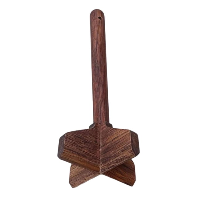 Machacador de Patatas, Separador , Herramienta para Remover, Regalos, Picador Molida Multiusos de Mano, Resistente, Marrón, Machacado