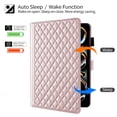 thumbnail image 2 of for iPad Pro 13 inch (2025 M5/2024 M4) Case, Rhombus Pattern Multiple Viewing Angles Stand Slim Folio Cover (Rose Gold), 2 of 6