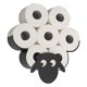 thumbnail image 5 of Portarrollos de papel higiénico de oveja, soporte de papel higiénico montado en la pared de metal negro, almacenamiento de papel higiénico, portarrollos de papel higiénico de oveja de metal, 5 of 5