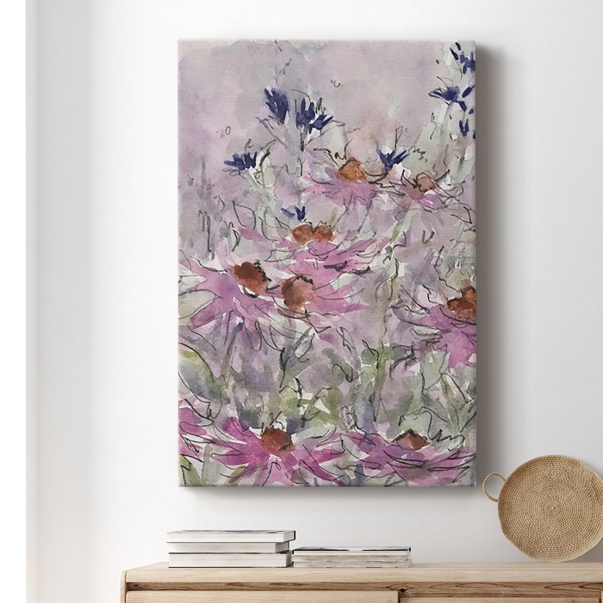 Floral Entertainment II Premium Gallery Wrapped Canvas - Ready to Hang