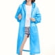 thumbnail image 4 of Capa impermeable de EVA para mujer, para exteriores, de manga larga, con capucha, para hombre y mujer, 2 piezas, 4 of 8