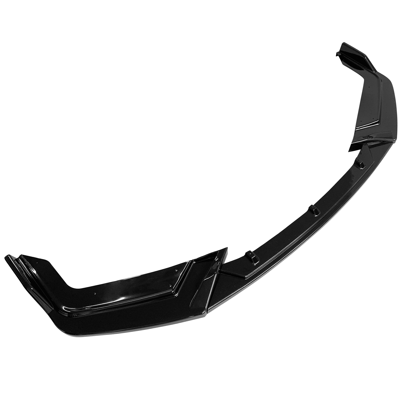 Ikon Motorsports Front Bumper Lip Compatible With 17-21 Honda Civic Hatchback & Si IKON Style Gloss Black Front Air Dam Chin Spoiler Splitter 3PCS