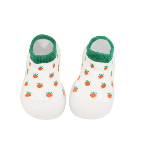 

Baby First Walkers Cute Elastic Fruit Casual Socks Shoes Indoor Toddler Baby Shoes