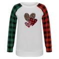 thumbnail image 4 of Nouveaux Hauts pour Femmes 2023 Mode Col Rond T-Shirt à Manches Longues Automne Imprimé Blouse Ample Hauts Grande Taille Chemise à Manches Longues pour Femmes, 4 of 5