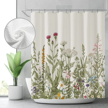 AUQ Shower Curtain,Stylish Fabric Shower Curtain for Bathroom,Shower Curtains