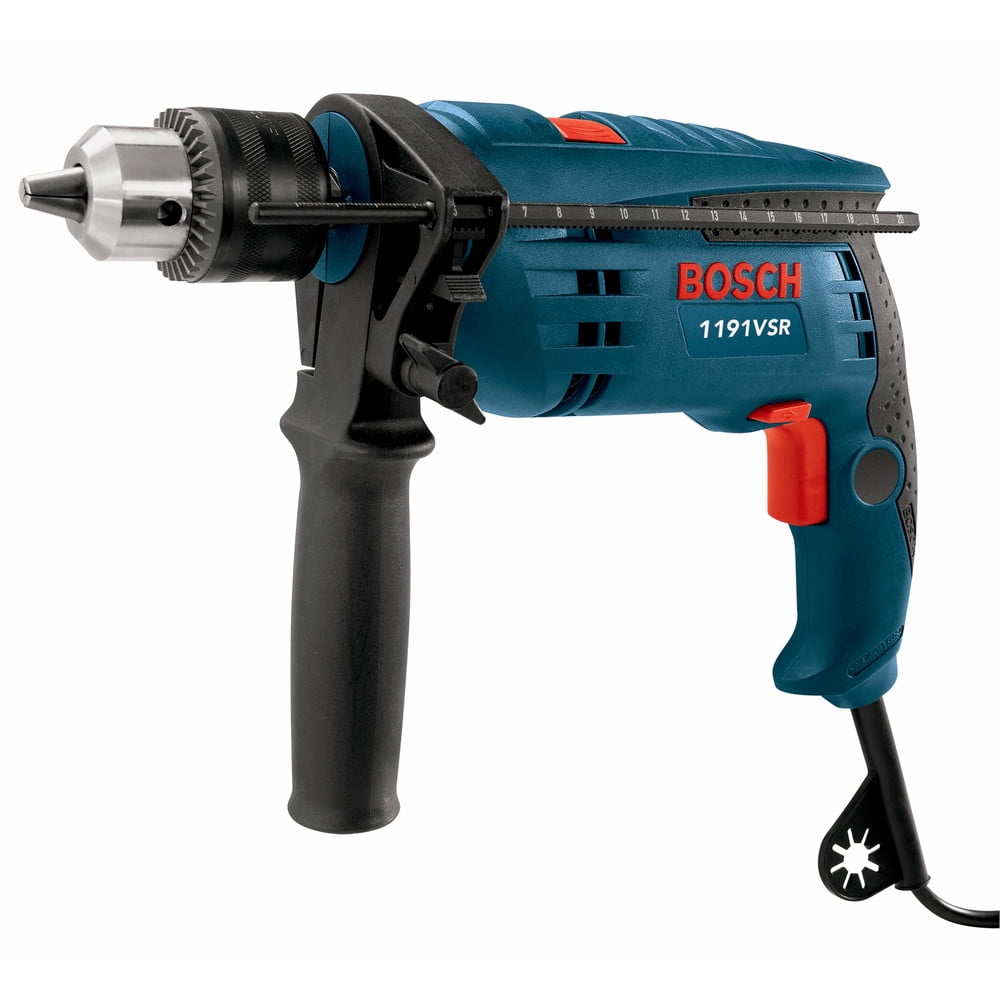 Bosch 1191VSRK-RT 1/2 in. 7 Amp Single Speed Hammer Drill
