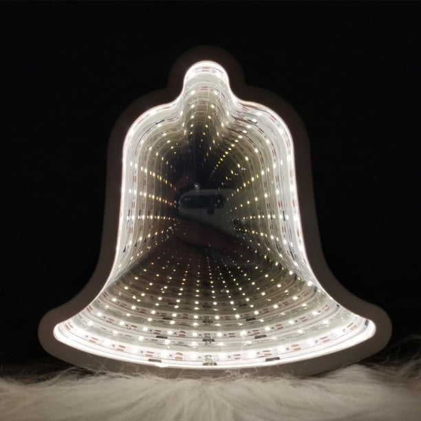 Luz de modelado de túnel LED, luz de noche, luz de espejo con efecto 3D de piña, nubes blancas, estrella de cinco puntas, luz decorativa para árbol de Navidad