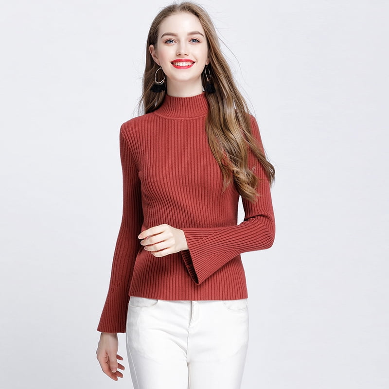ribbed sweater flares