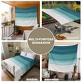 thumbnail image 6 of Teal Turquoise Ombre Tapestry for Bedroom Wall Hanging Tapestry, Modern Abstract Gradient Lines Ceiling Backdrop Tapestries Poster Blanket Wall Decor for Teens Room Living Room Dorm 59" x 90", 6 of 8