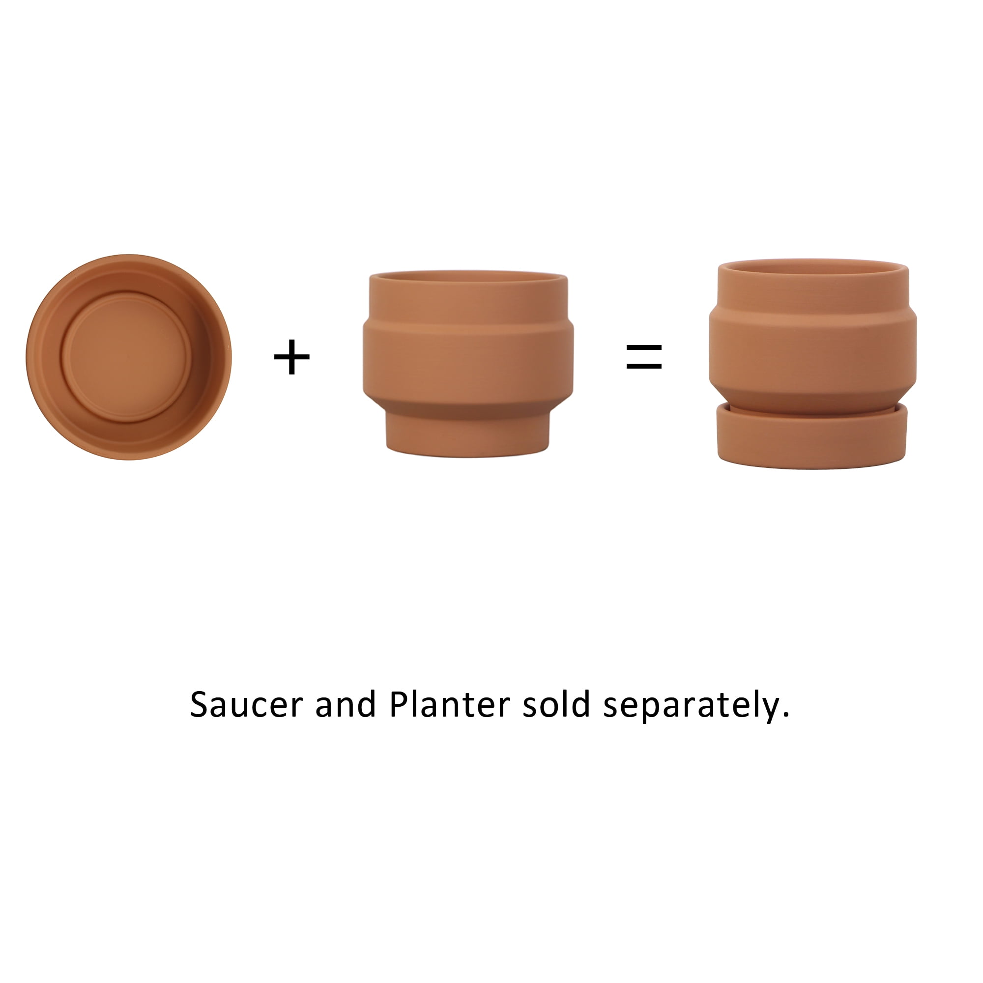 Mainstays Plant Saucer, Terracotta, 5.6" Diameter