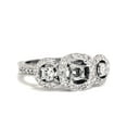 thumbnail image 2 of 1/2ct SI Vintage Diamond Engagement Engraved Mounting, 2 of 2