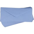thumbnail image 1 of Business Envelopes - 96-Pack #10 Envelopes, V-Flap Envelopes for Holiday, Office, Checks, Invoices, Letters, Mailings, Windowless Design, Gummed Seal, Light Blue, 4-1/8 x 9-1/2 inches, 1 of 5