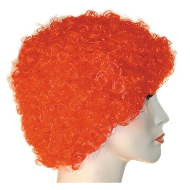 Morris LW191SWT Curly Clown KK Short Wig - White