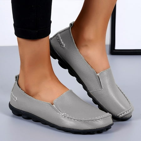 Daznico Womens Loafers Comfort Flats Shoes Womens Breathable Lace Up Shoes Flats Casual Shoes Size 7.5