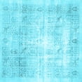 thumbnail image 1 of Ahgly Company Indoor Square Persian Light Blue Traditional Area Rugs, 3' Square, 1 of 4