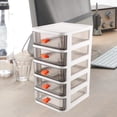 thumbnail image 3 of OULII Office Supply Storage Box Desk Organizer Simple White Storage Home Office 1Pcs, 3 of 8