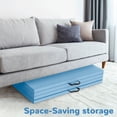 thumbnail image 6 of BalanceFrom 4-Panel All-Purpose Folding Gymnastics Workout Mat, 10' x 4' x 2", Light Blue, 6 of 7
